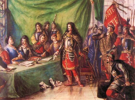Francis II Rákóczi rejected the Peace of Szatmar